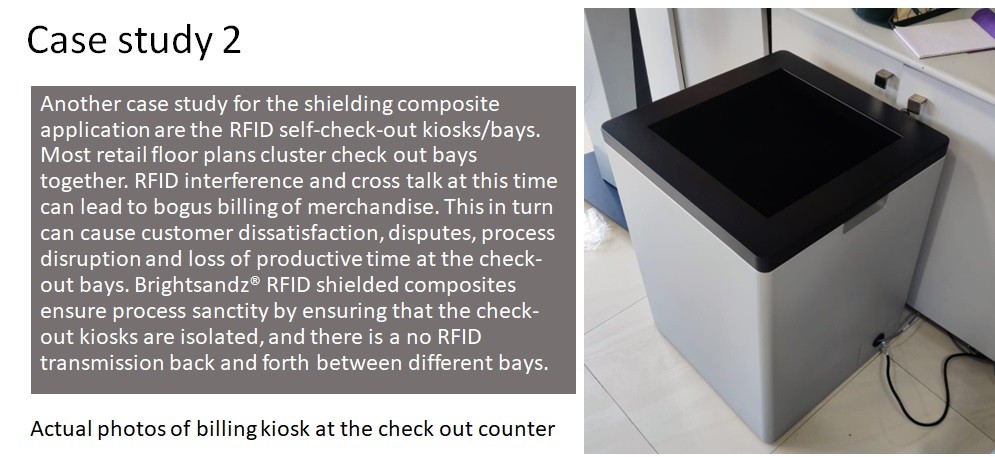 Brightsandz® RFID isolation solutions includes shielding the RFID boxes near the billing tills during check out process.